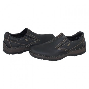 Pantofi piele naturala barbati negru Rieker 05368-00-Black