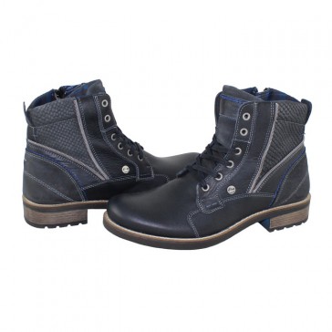 Ghete piele naturala barbati bleumarin s.Oliver 5-15205-27-806-Dark-Navy