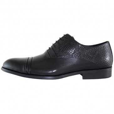 Pantofi eleganti piele naturala barbati negru Saccio A453-42A-Black
