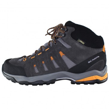 Ghete piele naturala barbati gri Scarpa 63052-201-Moraine-Mid-GTX-Smoke