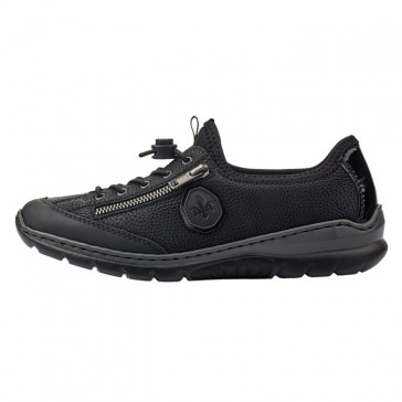 Pantofi dama negru Rieker relax confort L3263-00-Negru