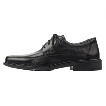 Pantofi eleganti piele naturala barbati negru Rieker relax confort B0812-00-Negru
