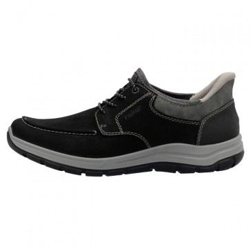 Pantofi piele naturala barbati negru Rieker relax confort 03656-00-Negru
