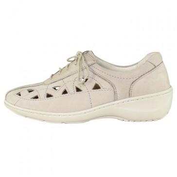 Pantofi piele naturala dama bej Waldlaufer relax confort ortopedic 607009-191-094-Kya-Beige