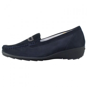 Pantofi piele naturala dama bleumarin Waldlaufer relax confort ortopedic 353724-10-1801-Dunkel-blau