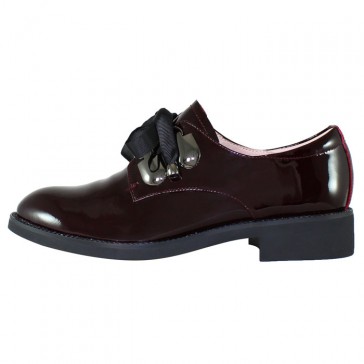 Pantofi piele naturala dama bordo Epica JIXS320-W218-B825ZT-23-L-Bordo