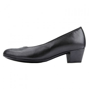 Pantofi piele naturala dama negru Waldlaufer toc mic 358501-121-001-Hilaria-Negru