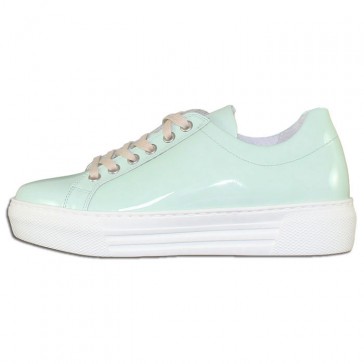 Pantofi piele naturala dama verde Gabor 34-404-0-Kaffir-Lack-Mint