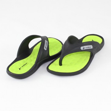 Papuci negru verde Rider 80635-Black-Green