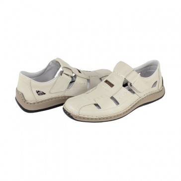 Pantofi piele naturala barbati bej Rieker 05284-60-Beige