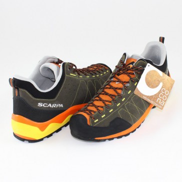 Pantofi piele intoarsa sport barbati verde portocaliu Scarpa 72586-350-DarkOlive
