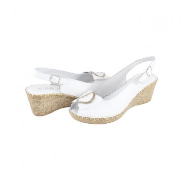 Sandale piele naturala dama alb Walk in the city 9011-1553-Bianco