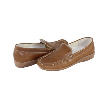Pantofi piele naturala dama maro YNC confort 454-Maro