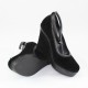 Pantofi piele intoarsa dama negru Agressione toc inalt PUCK-Negru