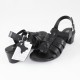 Sandale piele naturala dama negru Agressione S-119-1-Negru