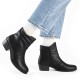 Botine dama negru Rieker iarna 75556-00-Negru