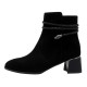 Botine piele intoarsa dama elegante negru Epica iarna K3K350091-01-I-Negru