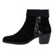 Botine piele intoarsa dama negru Rieker iarna Y2152-00-Negru