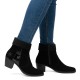 Botine piele intoarsa dama negru Rieker iarna Y2152-00-Negru