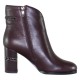 Botine piele naturala dama elegante bordo Epica JIXR662-DA026-B792BL-23-N-Bordo