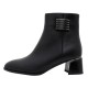 Botine piele naturala dama elegante negru Epica iarna K3K350033-01-N-Negru