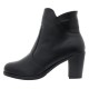 Botine piele naturala dama negru Nicolis iarna imblanite 153627-Negru