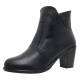 Botine piele naturala dama negru Nicolis iarna imblanite 153627-Negru