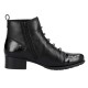 Botine piele naturala dama negru Rieker iarna imblanite 78655-00-Negru