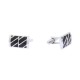 Butoni camasa barbati argintiu negru Gama BTN-GM-0020-Argintiu-Negru