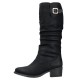Cizme dama negru Rieker iarna imblanite 73191-00-Negru