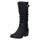 Cizme dama negru Rieker iarna imblanite 73191-00-Negru