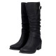 Cizme dama negru Rieker iarna imblanite 73191-00-Negru
