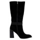 Cizme piele intoarsa dama negru Epica iarna HMHM50012B-01-I-Negru