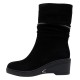Cizme piele intoarsa dama negru Epica iarna JIJI50091-01-I-Negru