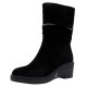 Cizme piele intoarsa dama negru Epica iarna JIJI50091-01-I-Negru