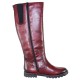 Cizme piele naturala dama bordo Remonte iarna R4276-36-Red