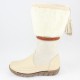 Cizme piele intoarsa dama bej alb Colly iarna 329-300-BiancoBeige