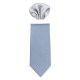 Cravata barbati cu batista gri verde Gama CRVT-GM-0011-Gri-Verde