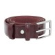 Curea piele barbati cu catarama metalica bordo Bogadi CR-BGD-0009-Bordo