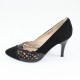 Pantofi piele intoarsa dama negru Deska toc inalt 3G237-37180D-A0342Z-1-Black