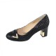 Pantofi piele naturala dama negru Deska toc mediu 4G113-1A2-A2890Z-1-Black