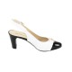 Pantofi piele naturala dama negru alb Deska toc mediu 4K119-3F140D-A3289Z-White-Black
