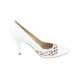 Pantofi piele naturala dama alb Deska toc inalt 9G0779F-3F146B-A1571Z-White