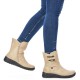 Ghete dama bej Rieker iarna imblanite impermeabil Z7172-62-Bej