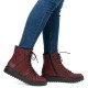 Ghete dama bordo Rieker iarna imblanite Y3420-36-Bordo