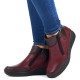 Ghete piele naturala dama bordo maro Rieker iarna 48754-35-Bordo-Maro