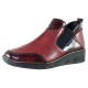 Ghete piele naturala dama bordo Rieker iarna 53786-35-Red