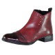 Ghete piele naturala dama bordo Rieker iarna 73477-35-Red