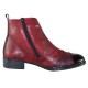 Ghete piele naturala dama bordo Rieker iarna 73477-35-Red