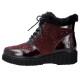 Ghete piele naturala dama bordo Rieker iarna 93312-35-Bordo